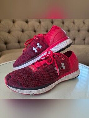 Under Armour Men's Charged Bandit 3 Athletic Running Shoes Red Size 11/ EU 43
